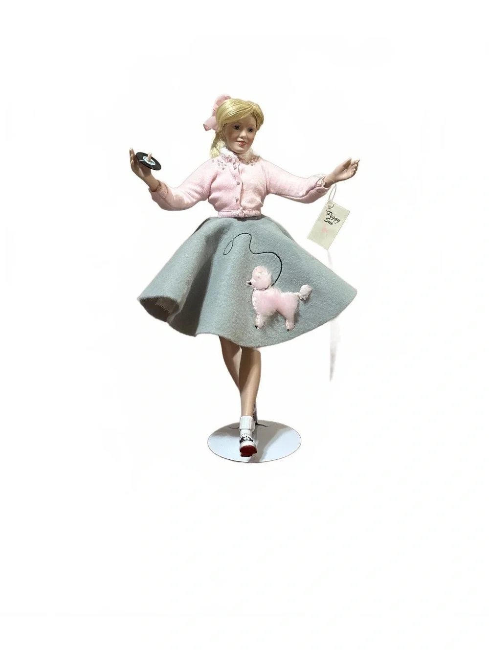 Vintage 1991 Ashton Drake Knowles Peggy Sue Porcelain Doll 1950s Poodle Skirt 16